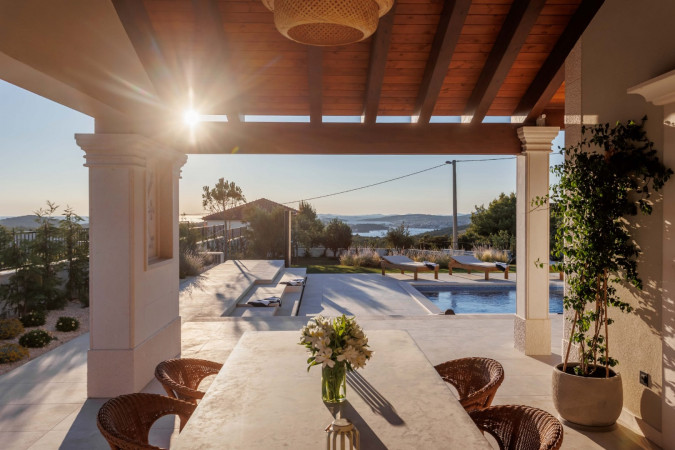 Villa Cypress Estate with heated pool, Dalmatia, Dvornica, Croatia Split